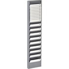 MMF Heavy-duty Swipe Card Rack - 40 Compartment(s) - 18.7" Height x 4.1" Width x 1" Depth - Durable, Scratch Resistant, Chip Resistant - Gray - Steel - 1 Each