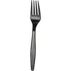 VLB Cornstarch Fork - 15/Pack - Plastic - Black