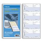 Blueline Telephone Message Book - Spiral Bound - 2 PartCarbonless Copy - 2.75" x 6" Form Size - Yellow, White - 1 Each