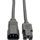 Tripp Lite 6ft Computer Power Cord Cable C14 to C15 Heavy Duty 16A 14AWG 6' - For PDU, UPS, Server - 250 V AC15 A - Black - 6 ft Cord Length