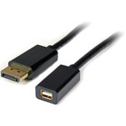 StarTech.com 3 ft DisplayPort to Mini DisplayPort 1.2 Video Cable Adapter M/F - DisplayPort 4k - DisplayPort for Audio/Video Device