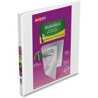 Avery® Durable View Slant-D Presentation Binder - 1/2" Binder Capacity - Letter - 8 1/2" x 11" Sheet Size - D-Ring Fastener(s) - White - Recycled - 1 Each