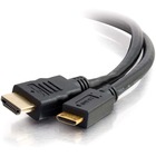 C2G 2m High Speed HDMI to Mini HDMI Cable with Ethernet - 4K 60Hz (6ft) - 6.6 ft HDMI A/V Cable for Audio/Video Device, Home Theater System, Smartphone, Tablet - First End: 1 x HDMI 2.0 Digital Audio/Video - Male - Second End: 1 x Mini HDMI 2.0 Digital Au
