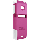 OtterBox HTC EVO 4G LTE Commuter Series Case - For Smartphone - Hot Pink, White - Drop Resistant, Shock Resistant, Impact Resistant - Silicone, Polycarbonate - 1