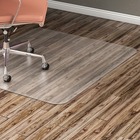 Lorell Hard Floor Rectangular Chairmat - Tile Floor, Vinyl Floor, Hardwood Floor - 48" (1219.20 mm) Length x 36" (914.40 mm) Width x 60 mil (1.52 mm) Thickness - Rectangle - Vinyl - Clear