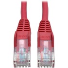 Tripp Lite 7-ft. Cat5e 350MHz Snagless Molded Cable (RJ45 M/M) - Red - 7 ft Category 5e Network Cable for Network Device - First End: 1 x RJ-45 Male Network - Second End: 1 x RJ-45 Male Network - Patch Cable - Red