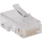 Tripp Lite N030-100-FL 100-Pack of RJ45 Plugs for Flat Solid / Stranded Conductor Cable - 100 Pack - 1 x RJ-45 Network Male