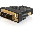 C2G Velocity DVI-D Male to HDMI Female Inline Adapter - 1 x DVI-D (Single-Link) Digital Video Male - 1 x HDMI Digital Audio/Video Female - Black
