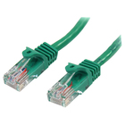 StarTech.com 5 ft Cat5e Green Snagless RJ45 UTP Cat 5e Patch Cable - 5ft Patch Cord - 5 ft Category 5e Network Cable for Network Device - First End: 1 x RJ-45 Male Network - Second End: 1 x RJ-45 Male Network - Patch Cable - Gold Plated Contact - Green - 