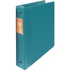 Wilson Jones ENVI Heavy-duty Round Ring Binder - 1 1/2" Binder Capacity - Letter - 8 1/2" x 11" Sheet Size - 280 Sheet Capacity - 3 x Round Ring Fastener(s) - Internal Pocket(s) - Suede Vinyl, Polypropylene, Chipboard - Green - Heavy Duty, Gap-free Ring, Open and Closed Triggers, Label Holder, Flat, PVC-free, Latex-free - 1 Each