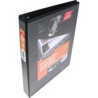 Wilson Jones ENVI Heavy-duty Customizer D-ring View Binder - 1 1/2" Binder Capacity - D-Ring Fastener(s) - Front & Back Pocket(s) - Polypropylene, Chipboard - Black - Spine Label, Smudge Resistant, Non-glare, Gap-free Ring, PVC-free, Heavy Duty, Non-stick, Durable - 1 Each