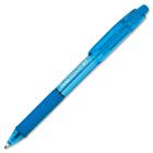 Pentel Recycled Retractable R.S.V.P. Pen - Medium Pen Point - 1 mm Pen Point Size - Refillable - Retractable - Sky Blue - Transparent Plastic Barrel - Stainless Steel Tip - 1 Each