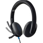 Logitech H540 USB Headset - Stereo - USB - Wired - Over-the-head - Binaural - Semi-open - Black