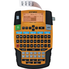 Dymo Rhino 4200 Soft Case Labelmaker Kit - Thermal Transfer - Label, Tape - 0.25" (6.35 mm), 0.37" (9.40 mm), 0.50" (12.70 mm), 0.75" (19.05 mm) - LCD Screen - Battery, Power Adapter - Lithium Ion (Li-Ion) - Battery Included - Yellow, Black - Handheld - QWERTY, Barcode Printing, Hot Key - for Factory, Industry