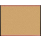 Lorell Bulletin Board - 48" (1219.20 mm) Height x 36" (914.40 mm) Width - Natural Cork Surface - Durable, Self-healing - Cherry Wood Frame - 1 Each