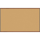 Lorell Bulletin Board - 72" (1828.80 mm) Height x 48" (1219.20 mm) Width - Natural Cork Surface - Self-healing, Durable - Mahogany Wood Frame - 1 Each