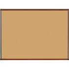 Lorell Bulletin Board - 48" (1219.20 mm) Height x 36" (914.40 mm) Width - Natural Cork Surface - Self-healing, Durable - Mahogany Wood Frame - 1 Each