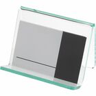 Lorell Acrylic Business Card Holder - Acrylic - 1 Each - Green, Transparent