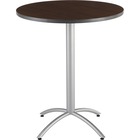 Iceberg CafeWorks 36" Round Bistro Table - Round Top - 1.1" Table Top Thickness x 36" Table Top Diameter - Assembly Required - Vinyl, Particleboard, Steel, Melamine