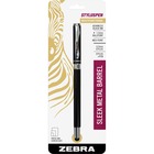 Zebra Pen Z-1000 Ballpoint/Stylus Combo Pen - 1 Pack - Metal - Black