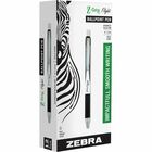 Zebra Z-Grip Flight Retractable Pens - Bold Pen Point - 1.2 mm Pen Point Size - Retractable - Black - 1 Dozen
