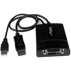 StarTech.com DisplayPort to DVI Dual Link Active Adapter, DisplayPort to DVI-D Adapter/Video Converter 2560x1600 60Hz, DP to DVI Adapter - Active DisplayPort 1.2 to DVI-D dual-link adapter; 2560x1600 60Hz; HBR2; HDCP; EDID - DisplayPort to DVI adapter/video converter for DP/DP++ source supports ultrawide monitor/Apple Cinema Display - Nickel-plated latching DP connector - OS independent