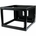 StarTech.com 6U 22in Depth Hinged Open Frame Wallmount Server Rack - Wall-mount your server or networking equipment with a hinged rack design for easy access and maintenance - 6u wall mount rack - 6u wall mount rack - wall mount open rack - wall mount server rack - 6u open rack
