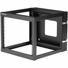 StarTech.com 8U 22in Depth Hinged Open Frame Wallmount Server Rack - Wall-mount your server or networking equipment with a hinged rack design for easy access and maintenance - 8u wall mount rack - 8u wall mount rack - wall mount open rack -wall mount server rack