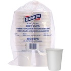 Genuine Joe Lined Disposable Hot Cups - 8 fl oz - 50 / Pack - White - Polyurethane - Hot Drink