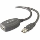Belkin 16' USB Extension Cable - 16 ft USB Data Transfer Cable - First End: 1 x Type A Male USB - Second End: 1 x Type A Female USB - Extension Cable - Gray - 1 Each