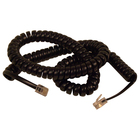Belkin Coiled Telephone Handset Cable - RJ-11 Male - RJ-11 Male - 7.62m - Black