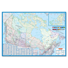 CCC Laminated Detailed Canada Wall Map - 48" (1219.20 mm) Width x 33" (838.20 mm) Height