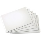 Cardinal Insertable Index Dividers - 5 x Divider(s) - Blank Tab(s) - 5 Tab(s)/Set - 17.50" Divider Width x 11.50" Divider Length - Tabloid - 11" (279.40 mm) Width x 17" (431.80 mm) Length - White Paper Divider - Clear Tab(s)