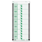 B. E8 Thermal Time Card - French - 3 3/4" (9.5 cm) x 8 1/2" (21.6 cm) Sheet Size - White - 100 / Pack