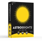 Astrobrights Inkjet, Laser Colored Paper - Solar Yellow - Letter - 8 1/2" x 11" - 24 lb Basis Weight - Smooth - 500 / Pack - Acid-free