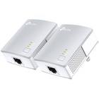 TP-Link AV600 Powerline Starter Kit - 2 - 1 x Network (RJ-45) - 600 Mbit/s Powerline - 984.3 ft Distance Supported - HomePlug AV2 - Fast Ethernet