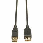 Tripp Lite 3-ft. USB 2.0 Gold Extension Cable (USB A M/F) - 3 ft USB Data Transfer Cable - First End: 1 x USB 2.0 Type A - Male - Second End: 1 x USB 2.0 Type A - Female - Extension Cable - Shielding - Gold Plated Contact - Black