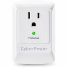CyberPower CSB100W Essential 1-Outlet Surge Suppressor Wall Tap - Plain Brown Boxes - 1 x NEMA 5-15R - 900 J - 125 V AC Input