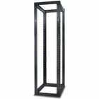 APC by Schneider Electric NetShelter 4 Post Open Frame Rack 44U Square Holes - For Networking - 44U Rack Height x 19" (482.60 mm) Rack Width - Floor Standing - Black - 909.09 kg Static/Stationary Weight Capacity