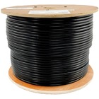 Tripp Lite Cat5e 350 MHz Bulk Solid-Core PVC Cable, Black, 1000 ft - 1000 ft Category 5e Network Cable for Network Device, Router, Patch Panel, Switch - First End: Bare Wire - Second End: Bare Wire - 1 Gbit/s - Patch Cable - CMR - 24 AWG - Black - TAA Com