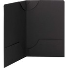 Smead Lockit Legal Recycled Pocket Folder - 9 1/2" x 14 5/8" - 50 Sheet Capacity - 2 Pocket(s) - Black - 10% Recycled - 1 Pack