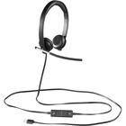 Logitech USB Headset Stereo H650e - Stereo - USB - Wired - 50 Hz - 10 kHz - Over-the-head - Binaural - Supra-aural - Noise Cancelling, Bi-directional Microphone