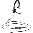 Logitech USB Headset Mono H650e - Mono - USB - Wired - 50 Hz - 10 kHz - Over-the-head - Monaural - Supra-aural - Noise Cancelling, Bi-directional Microphone