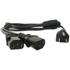StarTech.com 6ft (2m) Computer Power Cord Y Splitter, NEMA 5-15P to 2x C13 Y Cable, 10A 125V, 18AWG, AC Power Cord, Monitor Power Cable - 6ft (2m) 18AWG flexible computer power cable w/ NEMA 5-15P and 2x IEC 60320 C13 connectors; Rated for 125V 10A; UL listed (UL62/UL817); Fully molded ends; 100% Copper Wire; Fire Rating: VW-1; Jacket Rating: SJT; Jacket Material: PVC