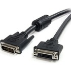 StarTech.com 6 ft DVI-I Dual Link Digital Analog Monitor Extension Cable M/F - Extend your DVI-I (dual link) connection by 6ft - 6 ft DVI Male to Female Cable - 6ft DVI-I Extension Cable - 6ft DVI Dual Link Extension Cable - DVI-I Dual Link Digital Analog Monitor Extension Cable M/F - Black - 6 Feet - 2560x1600