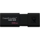 Kingston 32GB DataTraveler 100 G3 USB 3.0 Flash Drive - 32 GB - USB 3.0 - Black - 5 Year Warranty