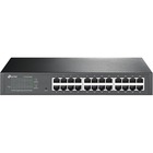 TP-Link 24-Port Gigabit Easy Smart Switch - 24 Ports - Manageable - Gigabit Ethernet - 10/100/1000Base-T - 2 Layer Supported - 14.19 W Power Consumption - Twisted Pair - 1U High - Desktop, Rack-mountable