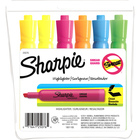 Sharpie Accent Highlighter - Tank - Chisel Marker Point Style - Fluorescent Yellow, Yellow, Fluorescent Green, Fluorescent Orange, Fluorescent Pink, Blue - 6 / Set