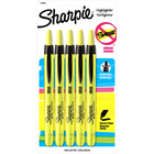 Sharpie Accent Highlighter - Retractable - Retractable - Fluorescent Yellow - 1 / Pack