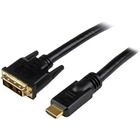 StarTech.com 25 ft HDMI® to DVI-D Cable - M/M - Connect an HDMI®-enabled output device to a DVI-D display, or a DVI-D output device to an HDMI-capable display - DVI to HDMI Cable - 25 ft HDMI to DVI-D Cable - HDMI to DVI Adapter Cable - HDMI to DV